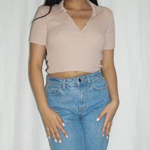 ZARA Ribbed Polo Shirt